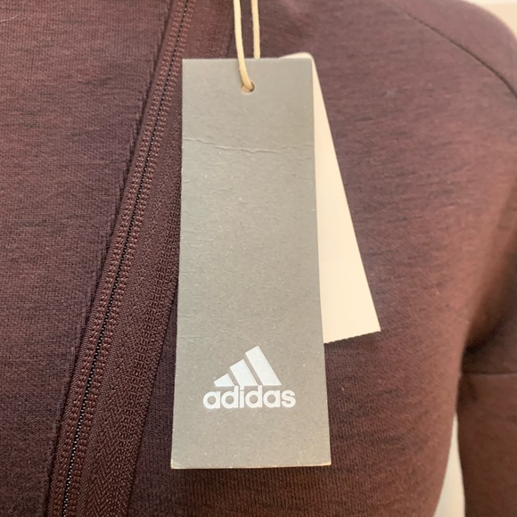 Adidas Maroon Zip-Up Jacket (NWT) - Picture 7 of 12
